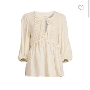 Max Studio Peasant Top Sz M